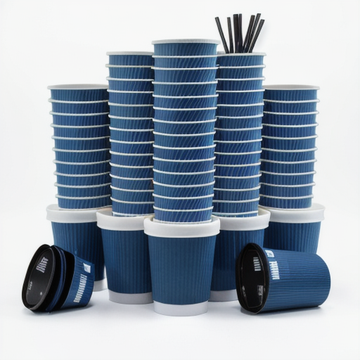 Disposable Customized Logo Food Packaging Eco-friendly Paper Coffee Cup for Shop
