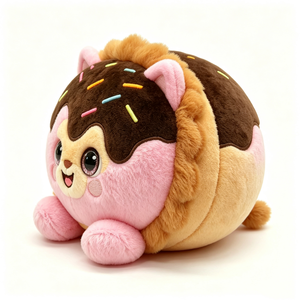 Peluche donut personnalisée, peluche donut lion, peluche alimentaire, animal en peluche donut, peluche alimentaire Chonky - Product Image 4