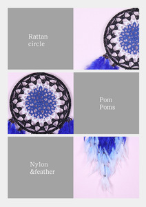 Vintage indien mauvais yeux attrape-rêves l'oeil du diable démon oeil suspendu déco attrape-rêves pour la décoration de la maison - Product Image 4