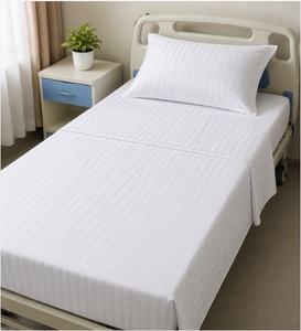 Hospital White <b>Bed</b> Sheet for Medical Use Soft Hygienic Durable Cotton <b>Bed</b> Sheet for Hospitals Available for Sale from India - Product Image 2