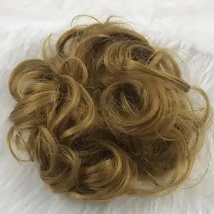 Grande bellezza all'ingrosso a buon mercato naturale sintetico facile disordinato chignon per capelli con clip fascia per capelli