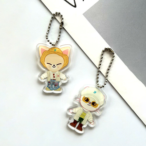 Spot Stray Kids SKZ Cartoon Plastic UV Printed Chain Bead Buckle Pendant Bag Accessories Star Official Souvenir with Peripheral - Product Image 2