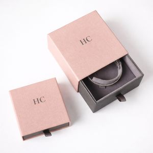 Boîte à Bracelet Cadeau de Luxe Rigide Coulissante pour Bijoux, Support Personnalisé pour Bracelet avec Insert Gravé, Logo Personnalisé, Prix de Gros - Product Image 1