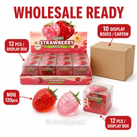 Southpeak Toy Vaseline Aardbei Squishy Verhoogde Zaadtextuur Zachte Knijp Fidget Toy Rood Roze Stijlen Retail Novelty Gift WS