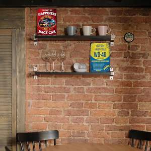 Decorazioni per Stanza o <span class=keywords><strong>Garage</strong></span>, Insegna in Metallo <span class=keywords><strong>Vintage</strong></span> 'Hai Dadi Serrati o uno Strumento Arrugginito?' 20x30 cm - Product Image 3