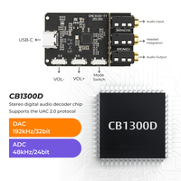 Módulo de Audio Estéreo OEM, Tarjeta de Sonido para Auriculares, Reproductor USB, Decodificador, Placa de Circuito con Chip CB1300D para Auriculares