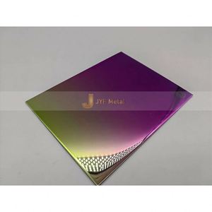LL178 Plaque en acier inoxydable finition miroir 8K, placage couleur PVD sous vide, découpe et soudure, vente chaude usine pour restaurants - Product Image 3