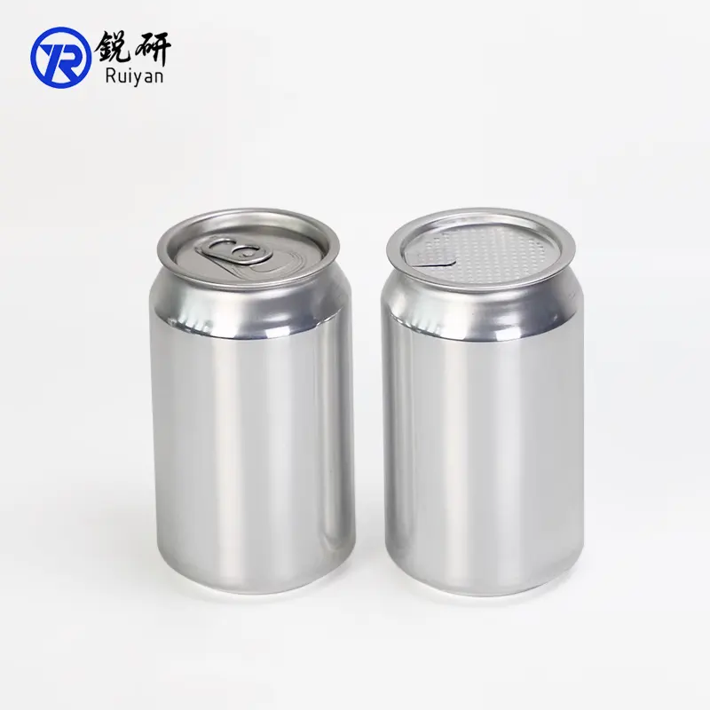 Lattine di alluminio imballaggio lattine per bevande alluminio 250ml 330ml 355ml 473ml lattina di birra rotonda confezione di birra o succo