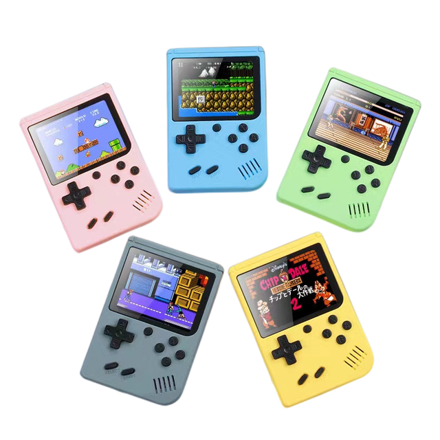 Mini Retro Game Console with Built-in 500 Games Single-player Gamepad Portable Gamer Multi-color Childhood Memories Classic Toys