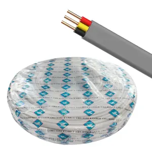 2 3 4 14 Core Flat Round Cable Pvc Flex Flat Cable