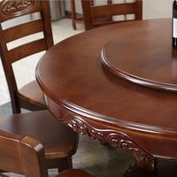 Modernes einfaches chinesisches Restaurant-Set Große runde Tisch-und Stuhl kombination aus massivem Holz für den Heimgebrauch und Hotel möbel