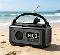 Nouvelle radio solaire portable rechargeable 10000 mAh avec fonction lampe torche FM AM WB pour l'extérieur