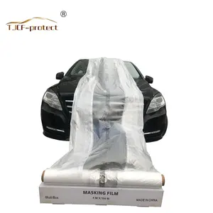 automotive refinish plastic car painting protective auto masking film packed in roll masking film 4x300