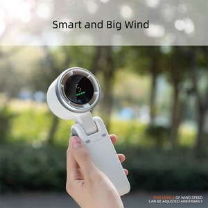 Mini Hanging Neck USB Charging <b>Fan</b> Digital Display Easy-to-Carry Foldable <b>Handheld</b> Turbo <b>Fan</b> - Product Image 5