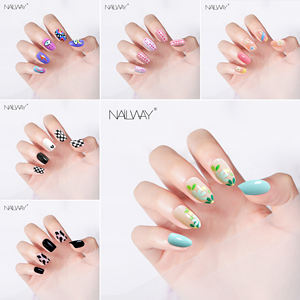 <span class=keywords><strong>Faux</strong></span> <span class=keywords><strong>ongles</strong></span> <span class=keywords><strong>fantaisie</strong></span> de haute qualité avec motif floral mignon, 24 pièces, 12 tailles, en PMMA - Product Image 6