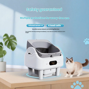 Nouveau produit 2025 : Bac à litière intelligent ouvert, contrôle par application, nettoyage automatique, ramassage des excréments, désodorisation de l'air frais, toilette pour chat - Product Image 2