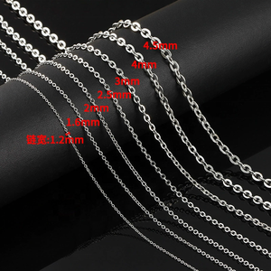 สายโซ่แบนแบบกำหนดเอง โซ่ทองสแตนเลสชุบทอง 18k ขนาด 1 มม. ขายส่งอุปกรณ์ตกแต่งเครื่องประดับ โซ่คล้องตัว - Product Image 3