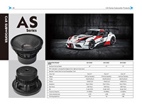 Enceinte bluetooth sans fil, logo personnalisé, caisson de basses 12 pouces, haut-parleur de voiture AS1012D, vente en gros