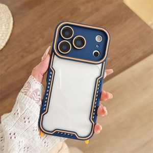 Nueva Funda Transparente de Acrílico para iPhone 17 Air 16 15 Pro Max con Hebilla de Cordón Reemplazable, Carcasa Trasera de TPU Transparente - Product Image 4