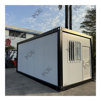 2 Story – maison de vacances modulaire d'urgence, maison de ville, Casa, conteneur Van, toilettes de 20 pieds avec boîtier de personnel de douche