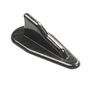 Accesorios de decoración exterior <span class=keywords><strong>para</strong></span> coche, aleta de tiburón negra, fibra de carbono, aleta de tiburón, decoración trasera, antena - Product Image 4