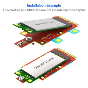 M.2 Key B - Mini PCI-e Adaptörü, Dizüstü Bilgisayarlar için Çift Nano SIM Yuvalı, 3G/4G/5G Modülü PCB Malzemesi, Stokta Mevcut - Product Image 5