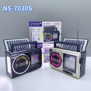 Retro AM FM Radios Multibanda World Radio Caja de sonido portátil <span class=keywords><strong>Com</strong></span> Painel Solar Vintage Radio Solar Bluetooth Altavoz con luz - Product Image 2