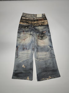 3 डी स्टीरियोस्कोपिक कढ़ाई फ्लेयर ई 2 के स्ट्रीटवियर हाई स्ट्रीट लुगम्य वॉशबल पर्यावरण के अनुकूल बटन विवरण 100% कपास बुने हुए - Product Image 3