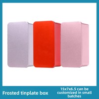 Boîte de rangement rectangulaire en fer blanc pour biscuits, bonbons et thé avec impression de logo personnalisée ; Stockage alimentaire ; Approvisionnement direct usine