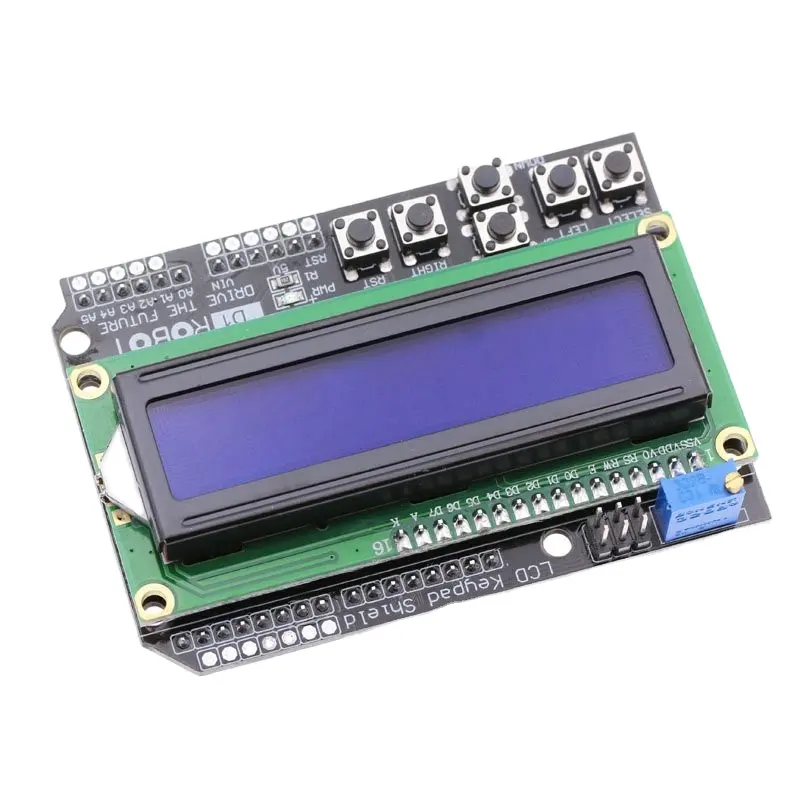 Lonten 1PCS LCD Keypad Shield LCD1602 LCD 1602 Module Display for arduinos EGA328 EGA2560 raspberry pi blue screen