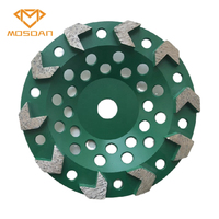 Disque de roue de coupe de meulage de diamant de 180mm 10 flèches pour le meulage de bord de meuleuse d'angle