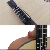 CIVIN GYS-D39Q Stringed Instrument OEM Spruce Veneer Body Sapeli Back Matte Round Corner 39 Inch Wooden Classical Guitar