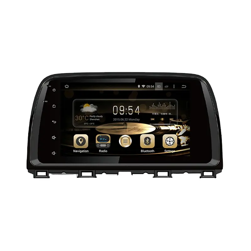 راديو مشغل GPS للسيارة بشاشة 9 بوصات بنظام أندرويد واي فاي مشغل ملاحة لسيارة مازدا CX-5 2012