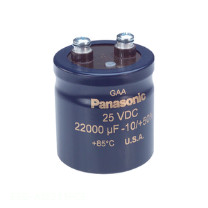 ตัวเก็บประจุ22000 uF 22000 uF 20% 25V EEG-A1E223FCE แชสซียึดตัวเก็บประจุ - Product Image 1