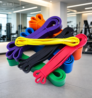 Banda de Resistencia para Fitness, Cuerda de Entrenamiento de Fuerza para Hombre, Bucle Grueso, Entrenador de Dominadas para el Hogar, Yoga, Culturismo, TPE Ecológico y Duradero