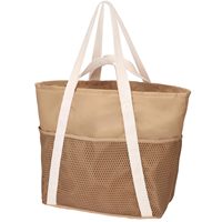 Bolso de playa de poliéster impermeable de gran capacidad con cierre de cremallera, a la moda, a prueba de arena, para viaje, disponible para envío transfronterizo.