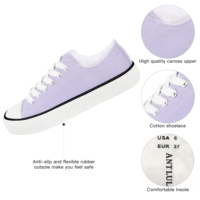 Baskets basses classiques en toile pour femmes - Chaussures de marche respirantes à lacets pour un usage quotidien, confortables et élégantes (ODM/OEM)