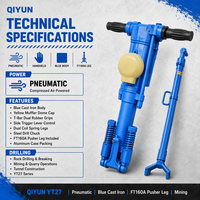 Marteau-piqueur minier QIYUN haute performance et de bonne qualité, perceuse à roche portative facile à utiliser