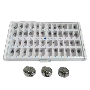 Couronnes préfabriquées molaires primaires d'acier inoxydable d'enfants dentaires pour la restauration de dents - Product Image 1