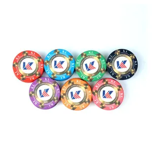 专业工厂供应娱乐产品定制设计赌场10g陶瓷扑克筹码