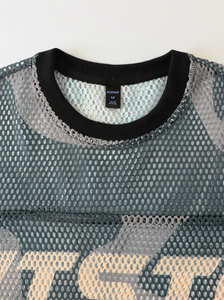 Camiseta de fútbol de secado rápido con logotipo personalizado para hombre, Camiseta holgada de béisbol y fútbol con estampado gráfico de estilo callejero - Product Image 2