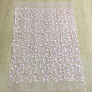 All'ingrosso CR161 pronto alla rinfusa paillettes <span class=keywords><strong>taglio</strong></span> <span class=keywords><strong>Laser</strong></span> 3d fiori ricamo tessuto di maglia per il vestito forniture per cucire artigianato - Product Image 4