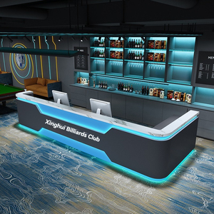 <span class=keywords><strong>Comptoir</strong></span> de bar de style industriel pour salles de billard, cafés e-sport, hôtels, clubs de fitness, bureaux immobiliers - Product Image 3