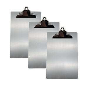 Porte-documents en aluminium argenté avec logo personnalisé de la marque EMDA, modèle 70M301, pour le bureau, le stockage de documents, format A4 - Product Image 6