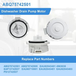 ABQ75742501 Ensemble moteur de pompe de vidange pour <span class=keywords><strong>lave</strong></span>-<span class=keywords><strong>vaisselle</strong></span> compatible avec les modèles LDTS5552S EAU62043401 4963038 EAP12742537 EAU60710801 - Product Image 2