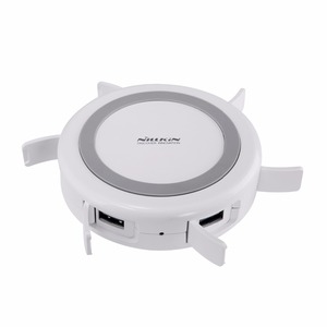 3 in 1Hermit kablosuz şarj 4 port Hub kablosuz şarj pedleri USB3.0 2.1A hızlı şarj - Product Image 1