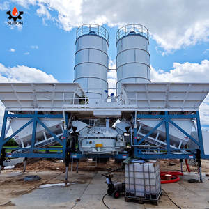 Planta Mezcladora Compacta Totalmente Automática SDDOM de 20m3/h, Planta Dosificadora de Concreto Móvil Pequeña en EE. UU. - Product Image 5