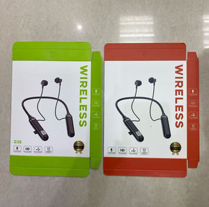 Auriculares Inalámbricos con Micrófono, Resistentes al Agua, con Banda para el Cuello, para Deportes, Llamadas Telefónicas y Música, con Tiempo de Reproducción Extra Largo - Product Image 2