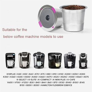 Caja de Café <span class=keywords><strong>Reutilizable</strong></span> Kcup de Acero Inoxidable 304 con un Solo Orificio, Compatible con Cafeteras <span class=keywords><strong>Keurig</strong></span> K45, Cápsulas de Café, Filtros de Café - Product Image 6