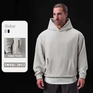 OEM Sweats à capuche de sport à sublimation pour hommes avec poche zippée Sweats à capuche de course décontractés pour l'extérieur